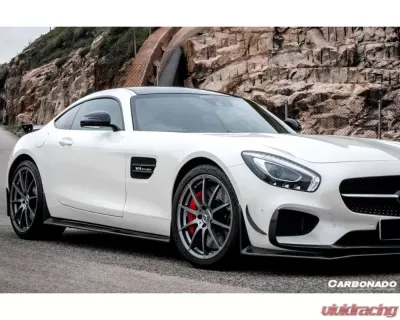 Carbonado CFRP RZS Style Front Bumper Canards Mercedes Benz AMG GT | GTS 2015-2017 - CF8508RZS-FCRD