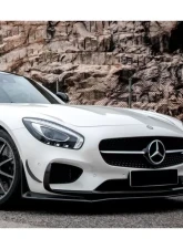Carbonado CFRP RZS Style Front Bumper Canards Mercedes Benz AMG GT | GTS 2015-2017                                     - CF8508RZS-FCRD - Image 4