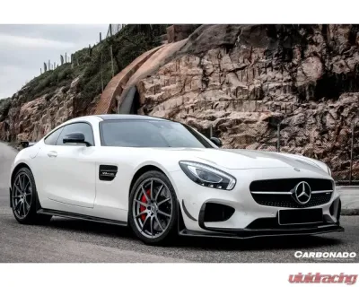 Carbonado CFRP RZS Style Front Bumper Canards Mercedes Benz AMG GT | GTS 2015-2017 - CF8508RZS-FCRD