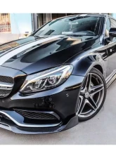 Carbonado CFRP BR Style Front Lip for Mercedes Benz C63/S AMG Coupe W205 2015-2018                                     - CF8509BRS.FL - Image 12