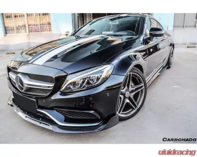 Carbonado CFRP BR Style Front Lip for Mercedes Benz C63/S AMG Coupe W205 2015-2018 - CF8509BRS.FL