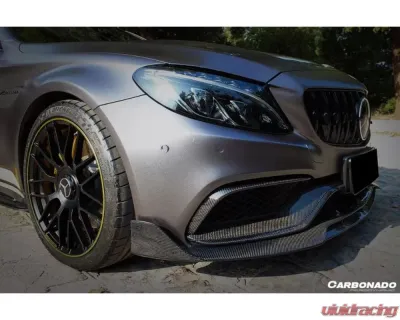 Carbonado CFRP BR Style Front Lip for Mercedes Benz C63/S AMG Coupe W205 2015-2018 - CF8509BRS.FL