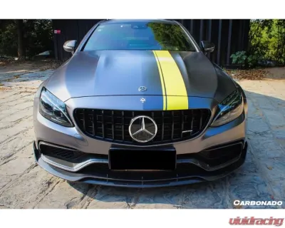 Carbonado CFRP BR Style Front Lip for Mercedes Benz C63/S AMG Coupe W205 2015-2018 - CF8509BRS.FL