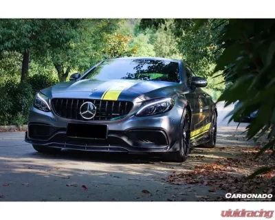 Carbonado CFRP BR Style Front Lip for Mercedes Benz C63/S AMG Coupe W205 2015-2018 - CF8509BRS.FL