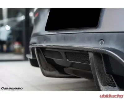 Carbonado CFRP PS Style Rear Diffuser Mercedes Benz C63 | S AMG Coupe W205 2015-2018 - CF8509PSM.RD