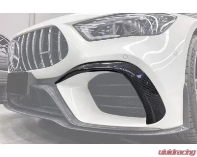 Carbonado CFRP OEM Style Front Canards Mercedes Benz AMG GT63 | S 4Door Coupe X290 2019+ - CF8512OE-FBCRD