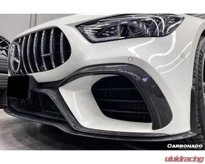 Carbonado CFRP OEM Style Front Canards Mercedes Benz AMG GT63 | S 4Door Coupe X290 2019+ - CF8512OE-FBCRD