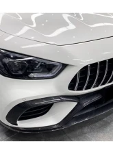 Carbonado CFRP OEM Style Front Canards Mercedes Benz AMG GT63 | S 4Door Coupe X290 2019+                                     - CF8512OE-FBCRD - Image 9