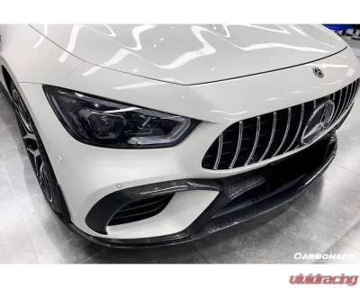 Carbonado CFRP OEM Style Front Canards Mercedes Benz AMG GT63 | S 4Door Coupe X290 2019+ - CF8512OE-FBCRD