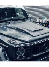 Carbonado CFRP BR Style Hood Scoope Mercedes Benz G-Class W464 G-Wagen 2019-2021                                     - CF8516BRS-HS - Image 12