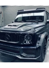 Carbonado CFRP BR Style Hood Scoope Mercedes Benz G-Class W464 G-Wagen 2019-2021                                     - CF8516BRS-HS - Image 13