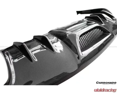 Carbonado FGCF Rsh Style Carbon Rear Lip Ford Mustang 2014-2017 - FGCF8992RSH.RD