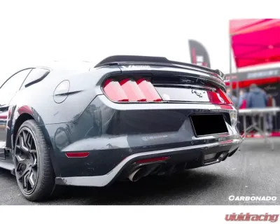 Carbonado FGCF Rsh Style Carbon Rear Lip Ford Mustang 2014-2017 - FGCF8992RSH.RD
