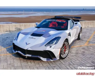 Carbonado CFRP APR Style Side Skirts Chevrolet Corvette C7 2013-2019 - CF8993APR.SS