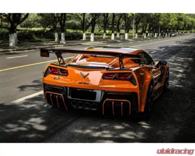 Carbonado CFRP APR Style Trunk Spoiler Chevrolet Corvette C7 | Z06 2013-2019 - CF8993APR.W