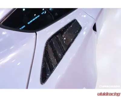 Carbonado CFRP OE Style Rear Quarter Panel Vent Chevrolet Corvette C7 | Z51 2013-2019 - CF8993OEM-RQV