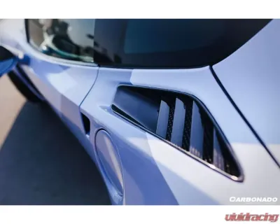 Carbonado CFRP OE Style Rear Quarter Panel Vent Chevrolet Corvette C7 | Z51 2013-2019 - CF8993OEM-RQV