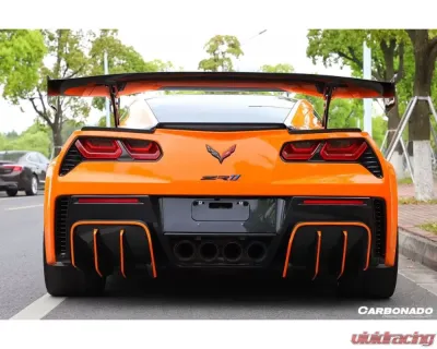 Carbonado CFRP APR Style Trunk Spoiler Chevrolet Corvette C7 | Z06 2013-2019 - CF8994Z06OEM-3-TS