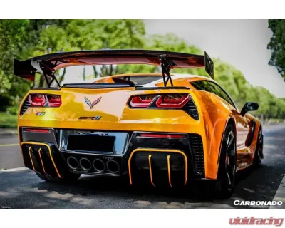 Carbonado CFRP APR Style Trunk Spoiler Chevrolet Corvette C7 | Z06 2013-2019 - CF8994Z06OEM-3-TS