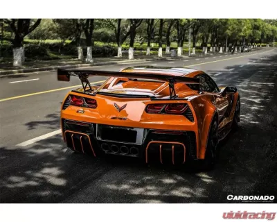Carbonado CFRP APR Style Trunk Spoiler Chevrolet Corvette C7 | Z06 2013-2019 - CF8994Z06OEM-3-TS