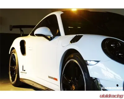 Carbonado CFRP OEM Style Quarter Panel Side Scoops Porsche 911 991 Turbo S 2013-2019 - CF9320OEM-QPS