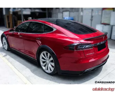 Carbonado CFRP RS Style Rear Lip Tesla Model S Pre-Facelift 2012-2015 - CF9401RZS-RD