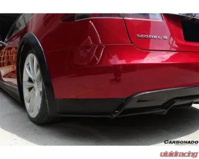 Carbonado CFRP RS Style Rear Lip Tesla Model S Pre-Facelift 2012-2015 - CF9401RZS-RD