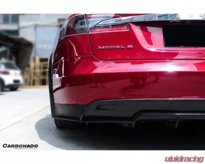 Carbonado CFRP RS Style Rear Lip Tesla Model S Pre-Facelift 2012-2015 - CF9401RZS-RD