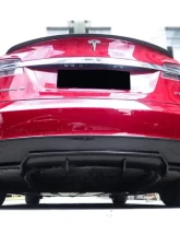 Carbonado CFRP RS Style Rear Lip Tesla Model S Pre-Facelift 2012-2015                                     - CF9401RZS-RD - Image 8