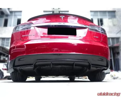 Carbonado CFRP RS Style Rear Lip Tesla Model S Pre-Facelift 2012-2015 - CF9401RZS-RD