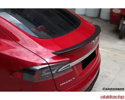 Carbonado Carbon Fiber RS Style Trunk Spoiler for Tesla Model S Pre-Facelift 2012-2015 - CF9401RZS-TS