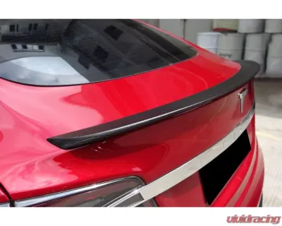 Carbonado Carbon Fiber RS Style Trunk Spoiler for Tesla Model S Pre-Facelift 2012-2015 - CF9401RZS-TS