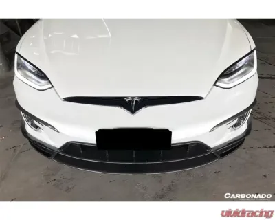 Carbonado CFRP RZS Style Front Canards Tesla Model X SUV 2016-2021 - CF9402RZS.FBCRD
