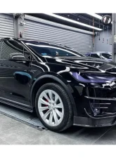 Carbonado CFRP RZS Style Front Canards Tesla Model X SUV 2016-2021                                     - CF9402RZS.FBCRD - Image 14