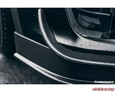 Carbonado CFRP RZS Style Front Canards Tesla Model X SUV 2016-2021 - CF9402RZS.FBCRD
