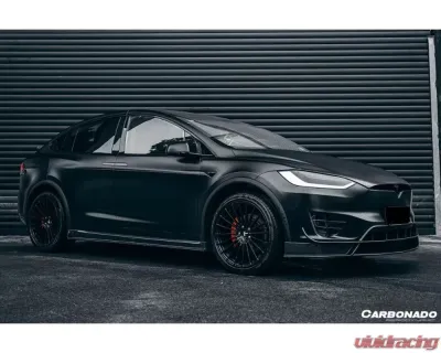 Carbonado CFRP RZS Style Front Canards Tesla Model X SUV 2016-2021 - CF9402RZS.FBCRD