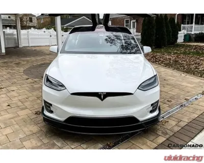 Carbonado Carbonado CFRP RZS Style Front Lip for Tesla Model X 2016-2021 - CF9402RZS.FL