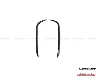 Carbonado FGCF RZS Style Rear Bumper Canards Tesla Model X SUV 2016-2021 - FGCF9402RZS.RBCRD