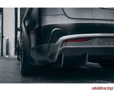 Carbonado FGCF RZS Style Rear Bumper Canards Tesla Model X SUV 2016-2021 - FGCF9402RZS.RBCRD