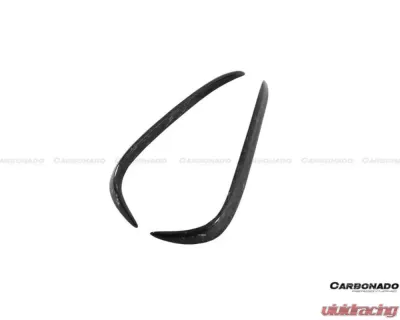 Carbonado FGCF RZS Style Rear Bumper Canards Tesla Model X SUV 2016-2021 - FGCF9402RZS.RBCRD