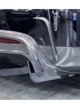 Carbonado FGCF RZS Style Rear Bumper Canards Tesla Model X SUV 2016-2021                                     - FGCF9402RZS.RBCRD - Image 5