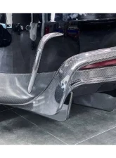 Carbonado FGCF RZS Style Rear Bumper Canards Tesla Model X SUV 2016-2021                                     - FGCF9402RZS.RBCRD - Image 6