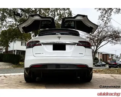 Carbonado CFRP RZS Style Rear Lip Tesla Model X SUV 2016-2021 - CF9402RZS.RD