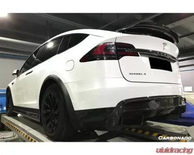 Carbonado CFRP RZS Style Rear Lip Tesla Model X SUV 2016-2021 - CF9402RZS.RD