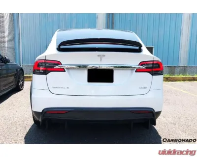 Carbonado CFRP RZS Style Rear Lip Tesla Model X SUV 2016-2021 - CF9402RZS.RD
