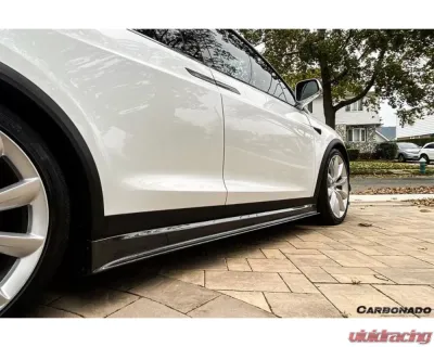 Carbonado CFRP RZS Style Side Skirts Tesla Model X SUV 2016-2021 - CF9402RZS.SS