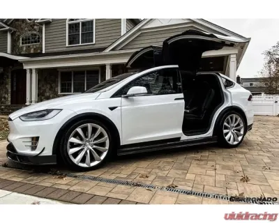 Carbonado CFRP RZS Style Side Skirts Tesla Model X SUV 2016-2021 - CF9402RZS.SS