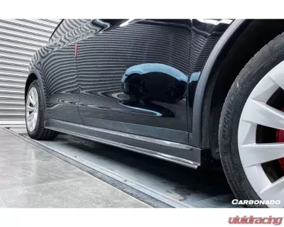Carbonado CFRP RZS Style Side Skirts Tesla Model X SUV 2016-2021 - CF9402RZS.SS