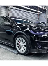 Carbonado CFRP RZS Style Side Skirts Tesla Model X SUV 2016-2021                                     - CF9402RZS.SS - Image 17