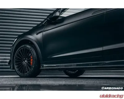 Carbonado CFRP RZS Style Side Skirts Tesla Model X SUV 2016-2021 - CF9402RZS.SS